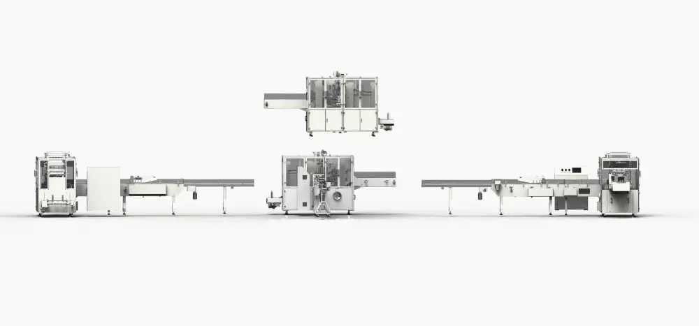 60 M / Min 380V Serviette Facial Tissue Paper Making Machine