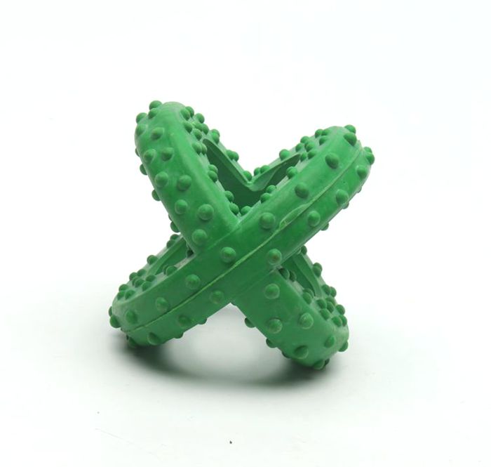 Durable Safe Rubber Chew Toys Big Teeth Dog Toy Customized Size Environment Friendly