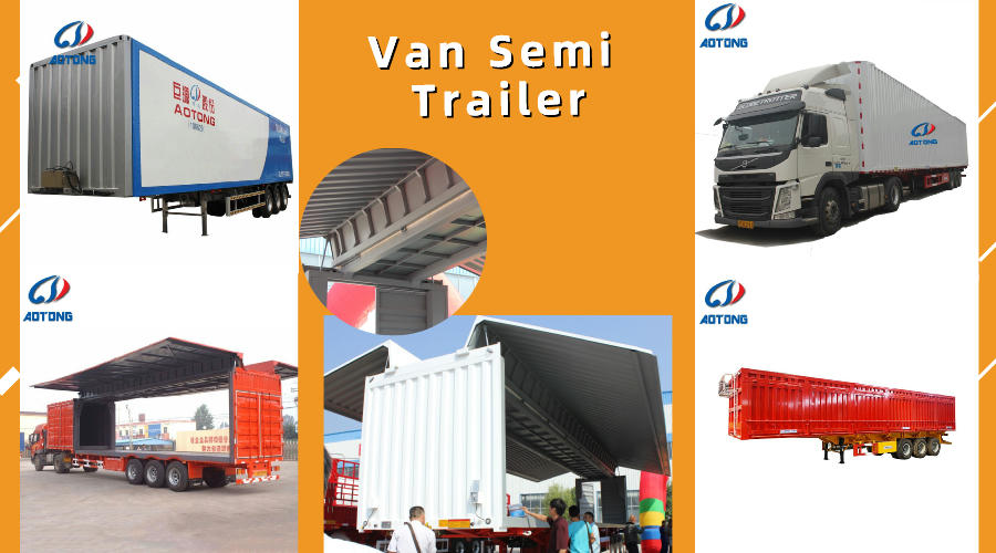 40 Tons Max Payload 13 Ton Axle Enclosed Dry Wing Van Semi Trailer for Express Logistics