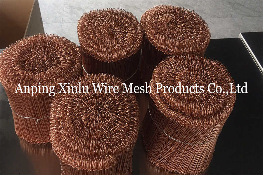 Copper Coated Double Loop Binding Bar Tie Wire 200mm Length 2.48kg Weight/Bundle Rust & Corrosion Resistant