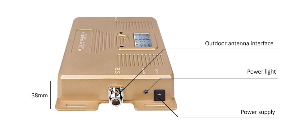 2G 3G 4G 850MHz 2100MHz Dual Band Booster Aluminum Profile Amplifier
