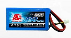 China Model aircraft battery 850mAh 35C 7.4V RC lipo battery pack on sale