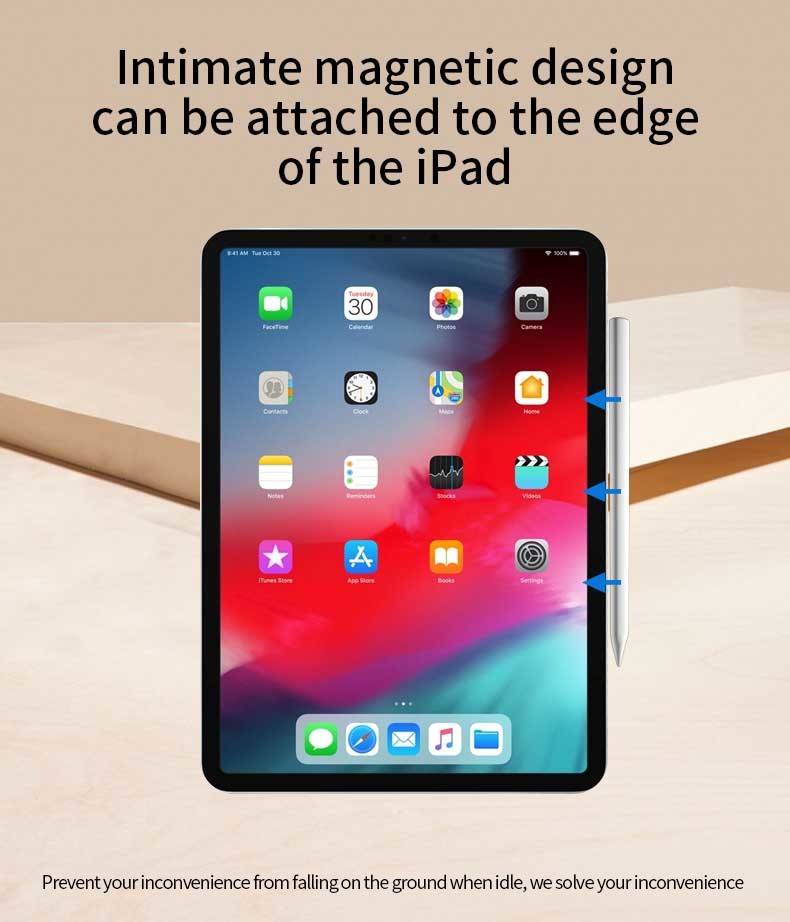 Bluetooth iPad Writing Tool 14cm 2048 Levels Pressure Sensitivity