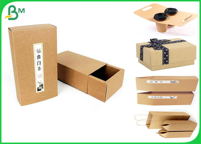 70*100cm 200gsm - 400gsm FSC SGS Brown Kraft Board For Making Boxes