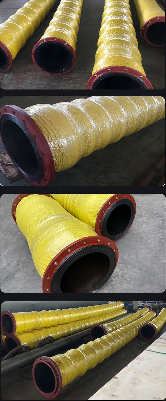 Water Delivery Flexible Pump Rubber Dredging Suction And Industrial Hose 32 Inch