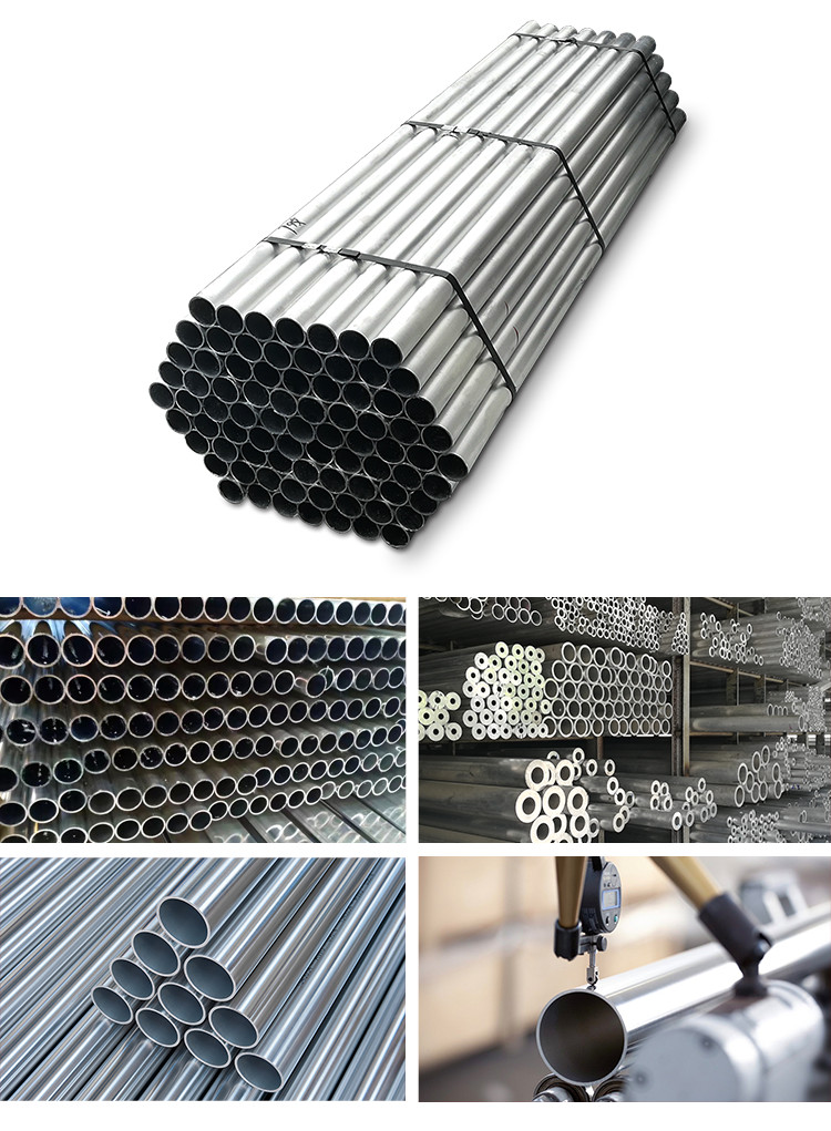 5052 5083 3003 H14 Aluminum Alloy Pipe Tube WT 1-40mm Hydraulic Systems Heat Conductive