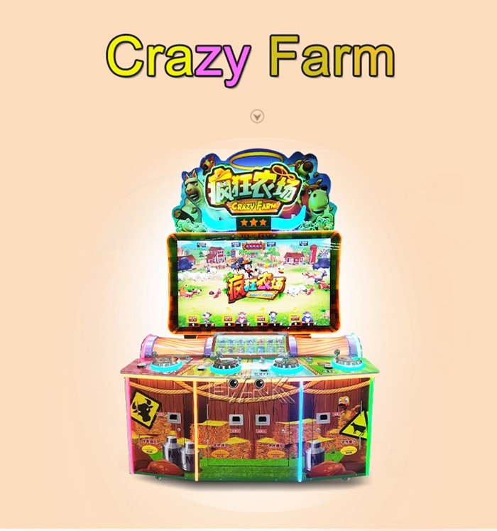 Crazy Farm Redemption Arcade Ticket Machine Coin Operated