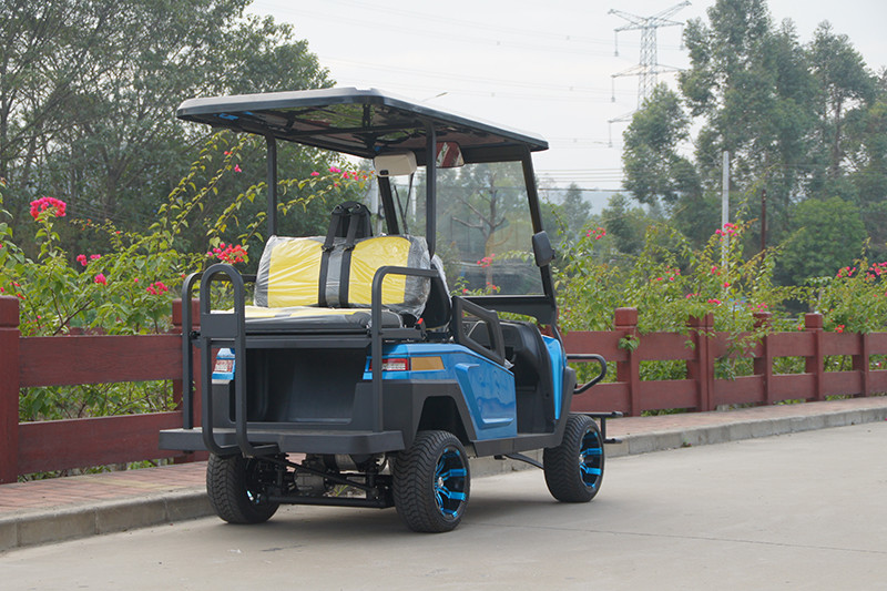 2 Front seats Lifted Hunting Off-Road Blue Electric Golf Cart for Golf Course
