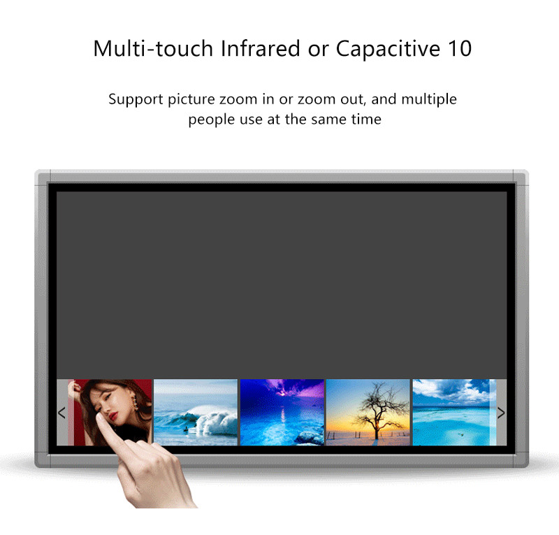 15.6" interactive windows touch table 15.6inch g+g capacitive touch screen public display