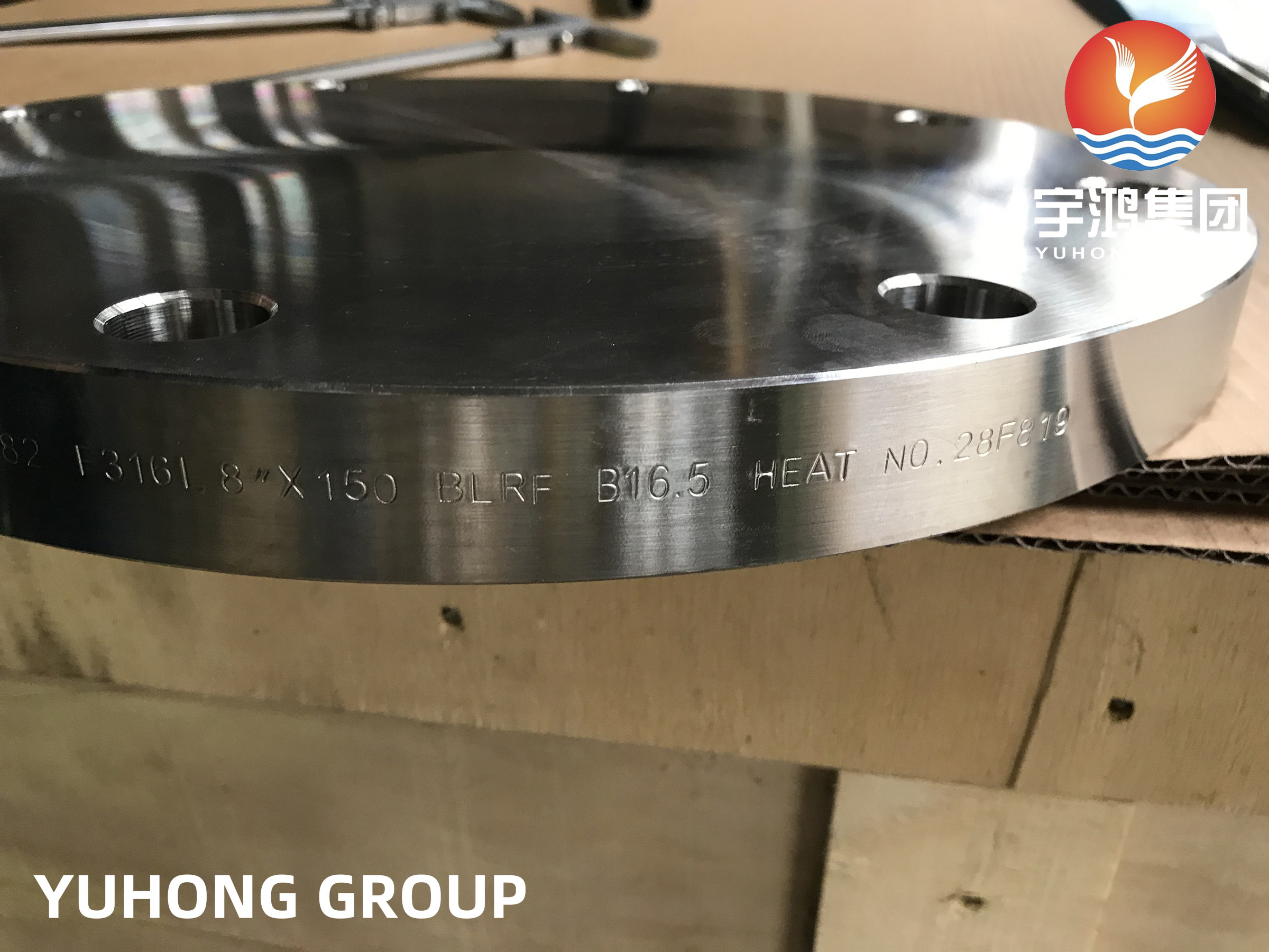 Stainless Steel Blind Flange ,ASME SA182 F316L (1.4404) , Raise Face , B16.5