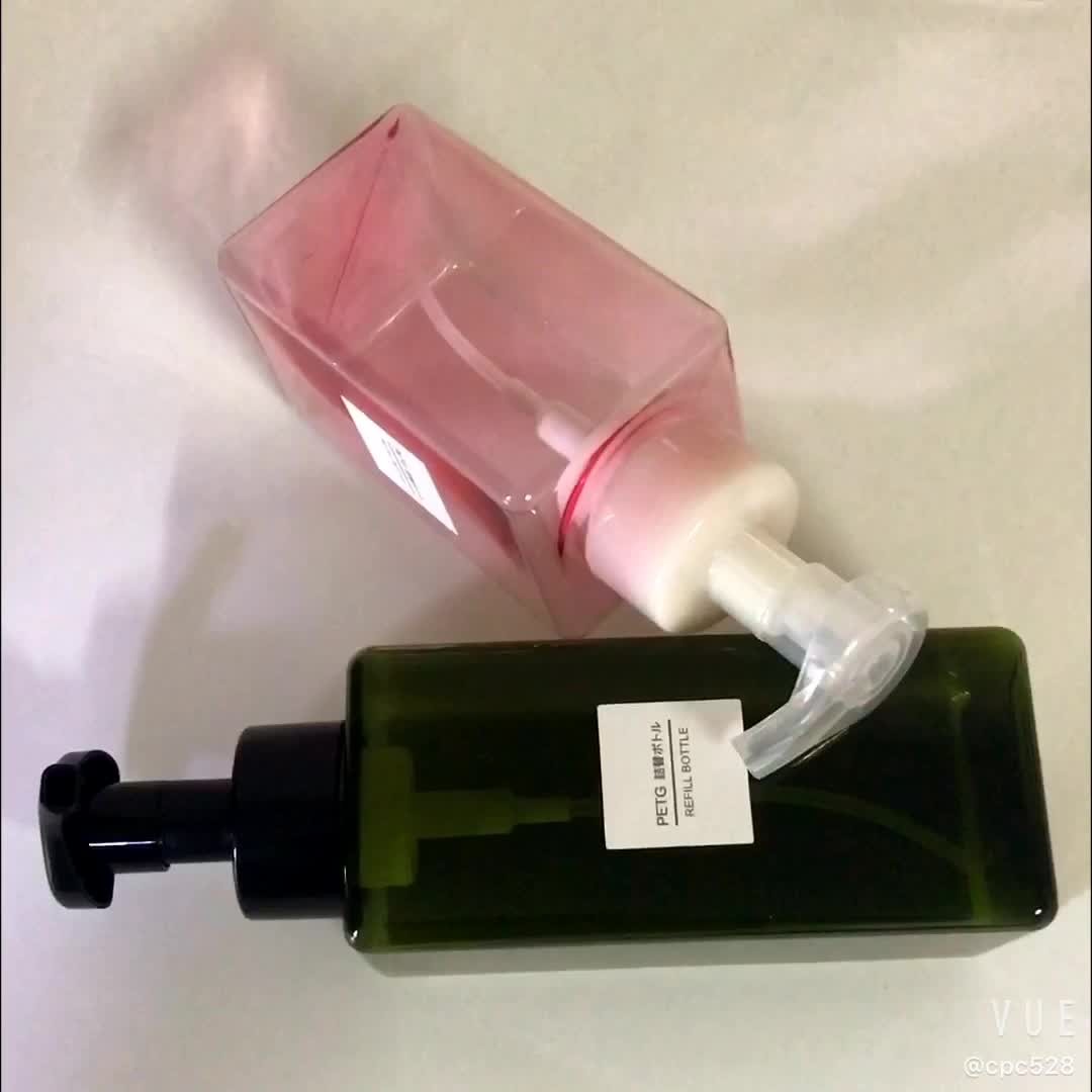 450ml PETG Square Soap Dispenser 650ML 250ml Foam Pump Plastic Bottles