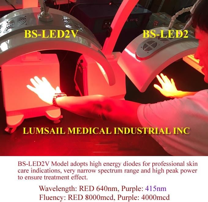 415nm Wavelength Purple Light PDT LED Light Therapy Machine For Acne Treatment