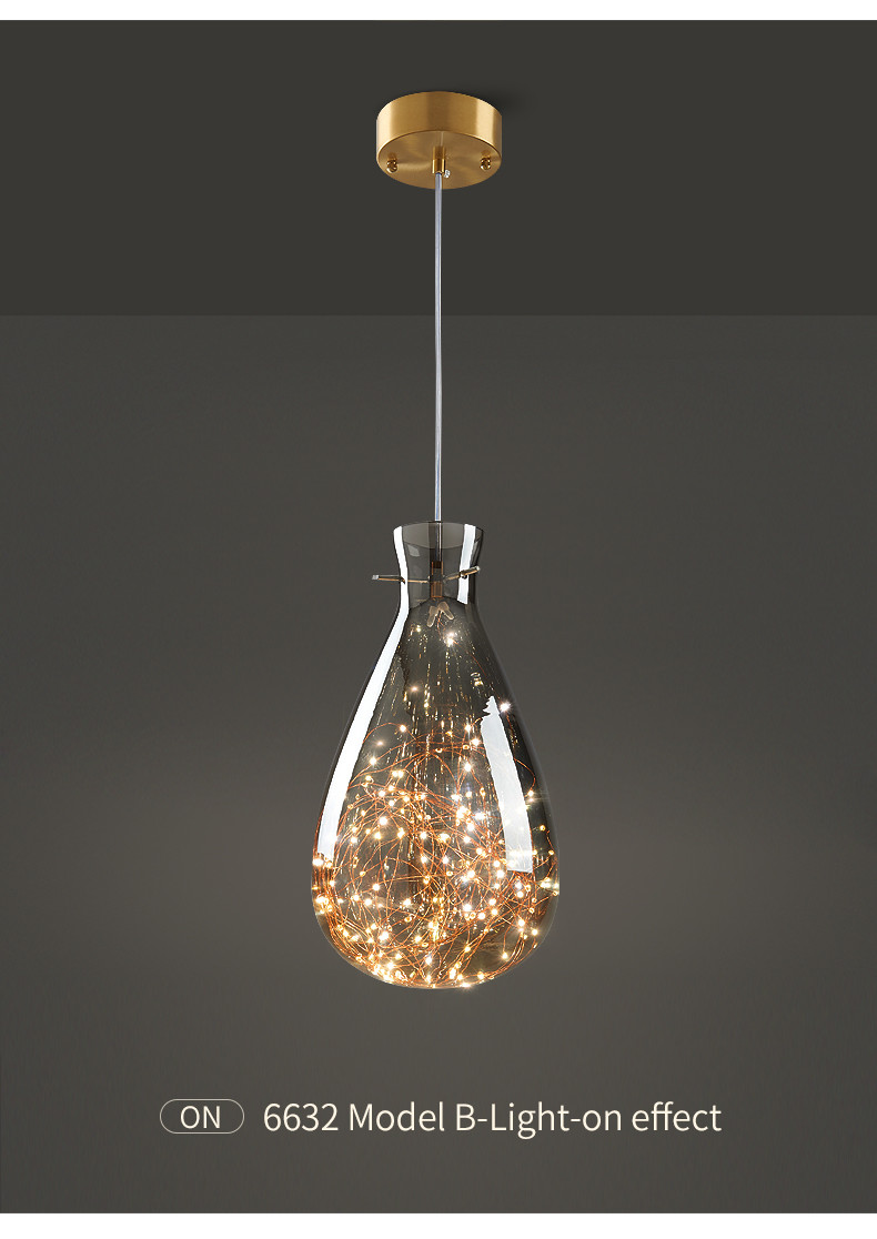 Nordic Full Copper Lamp Luxury Post-modern Crystal Chandelier(WH-AP-554)