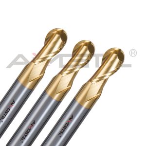 0.6μm 0.4μm TiN Coated End Mills 8mm CNC End Mill Bits For Iron