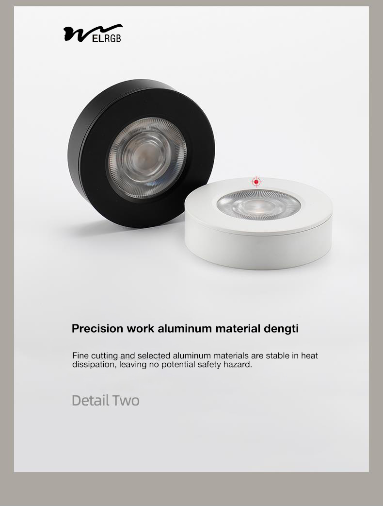 Anti Glare Open Design Spotlight for White Product Style without Perforated Ceiling