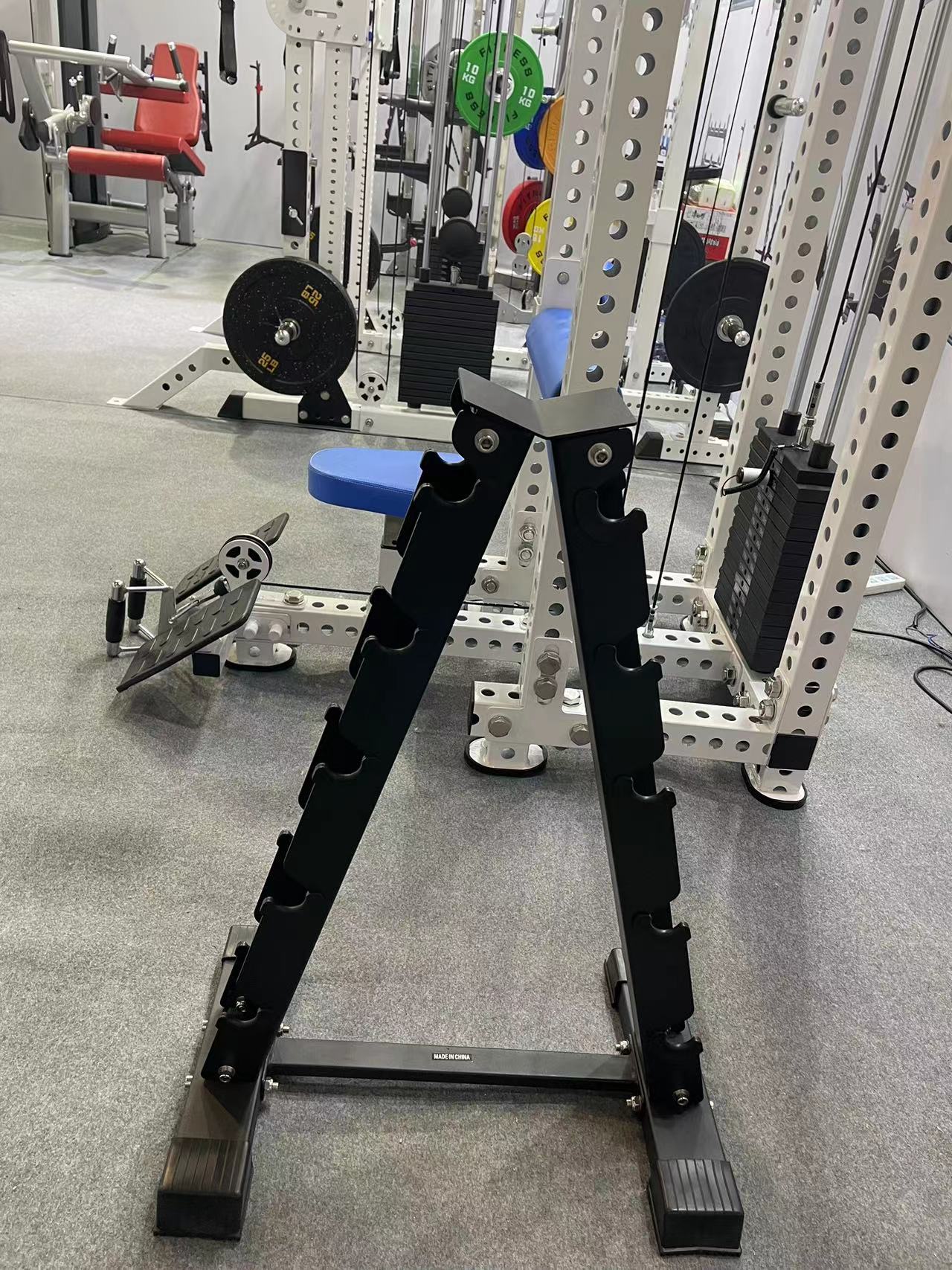 Wholesale Portable Dumbbell Rack for Home Gym Steel Rubber Stand with Power Feature Weight Lifting Exercise Equipment Storage