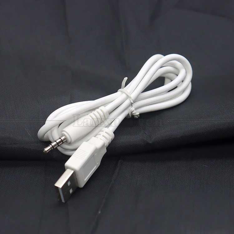 OEM Data Charging USB A Male to 4 Poles TRRS 3.5mm Aux Audio DC Jack Charger Cable for Speaker Headphone