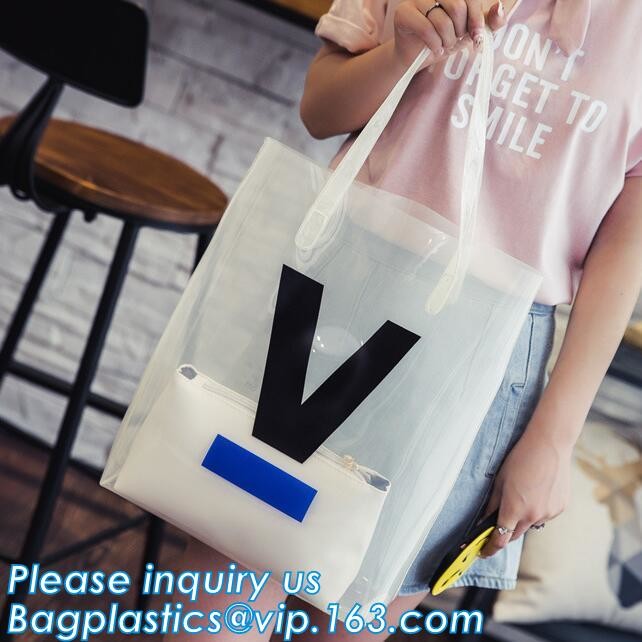 PVC Mini Letter Printed Handbag Clear Laser Shoulder Bag For Women Children, travel gift garment wine makeup shoulder ha