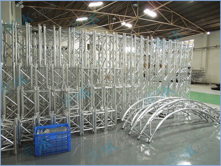 Theater Choir Concert Custom Irregular Round Aluminum Smart Portable Stage All Size Truss