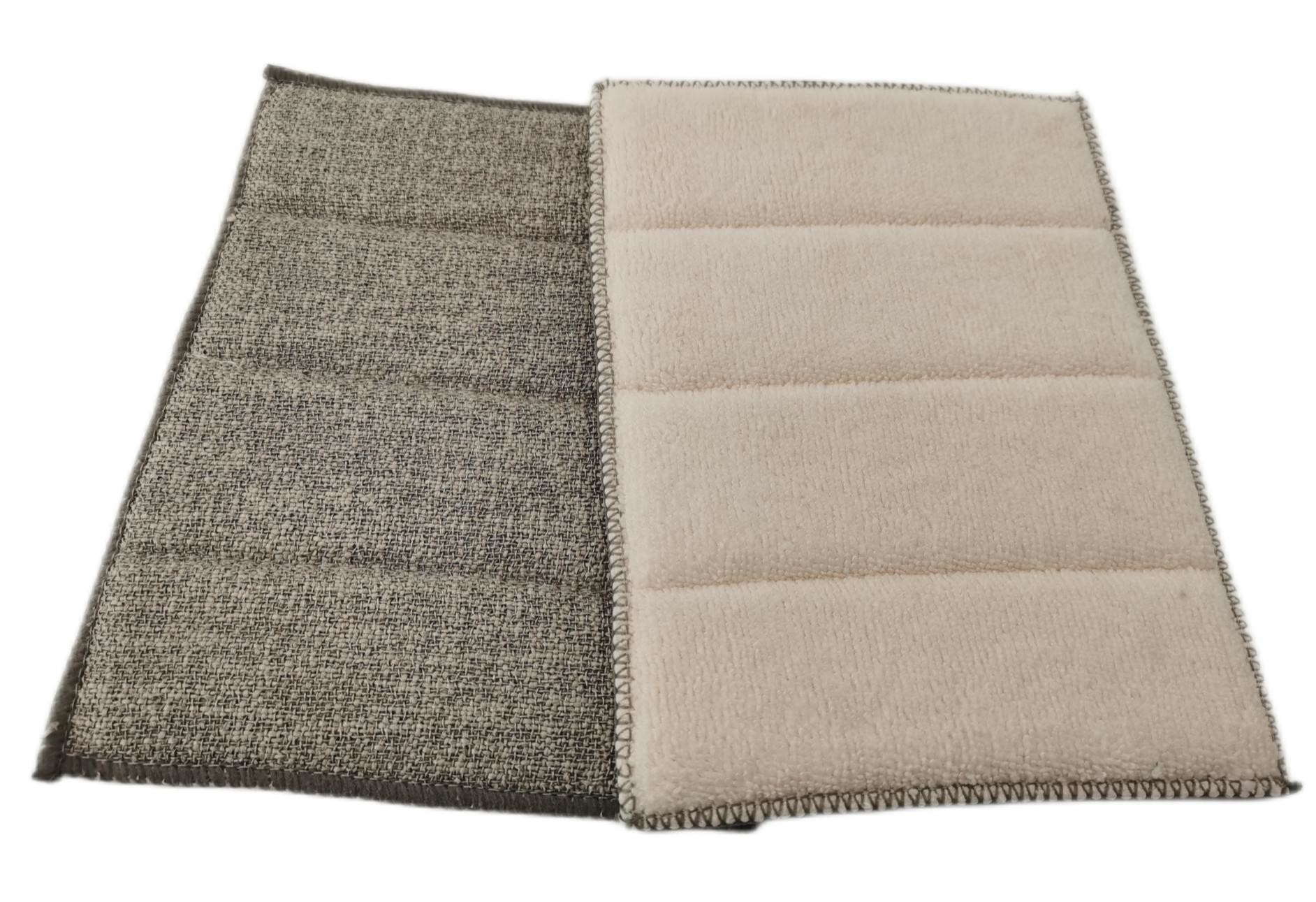 Scrub Sponge For Dishes 17x23cm Microfiber Lint Free Microfiber Cleaning Pad