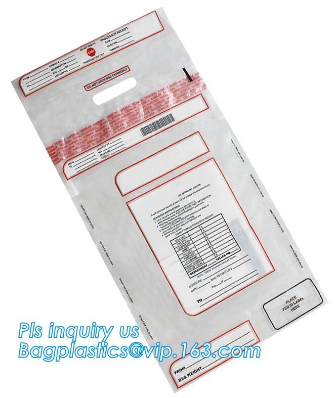 Document safe tamper proof bank deposit bag, Steb Plastic Money Pe Bank Deposit Coin Security Pouch Bags With Seal For C