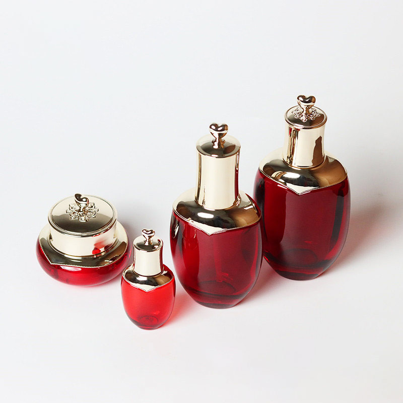 Screw Cap 25ml 150ml Crystal Cosmetic Glass Bottles