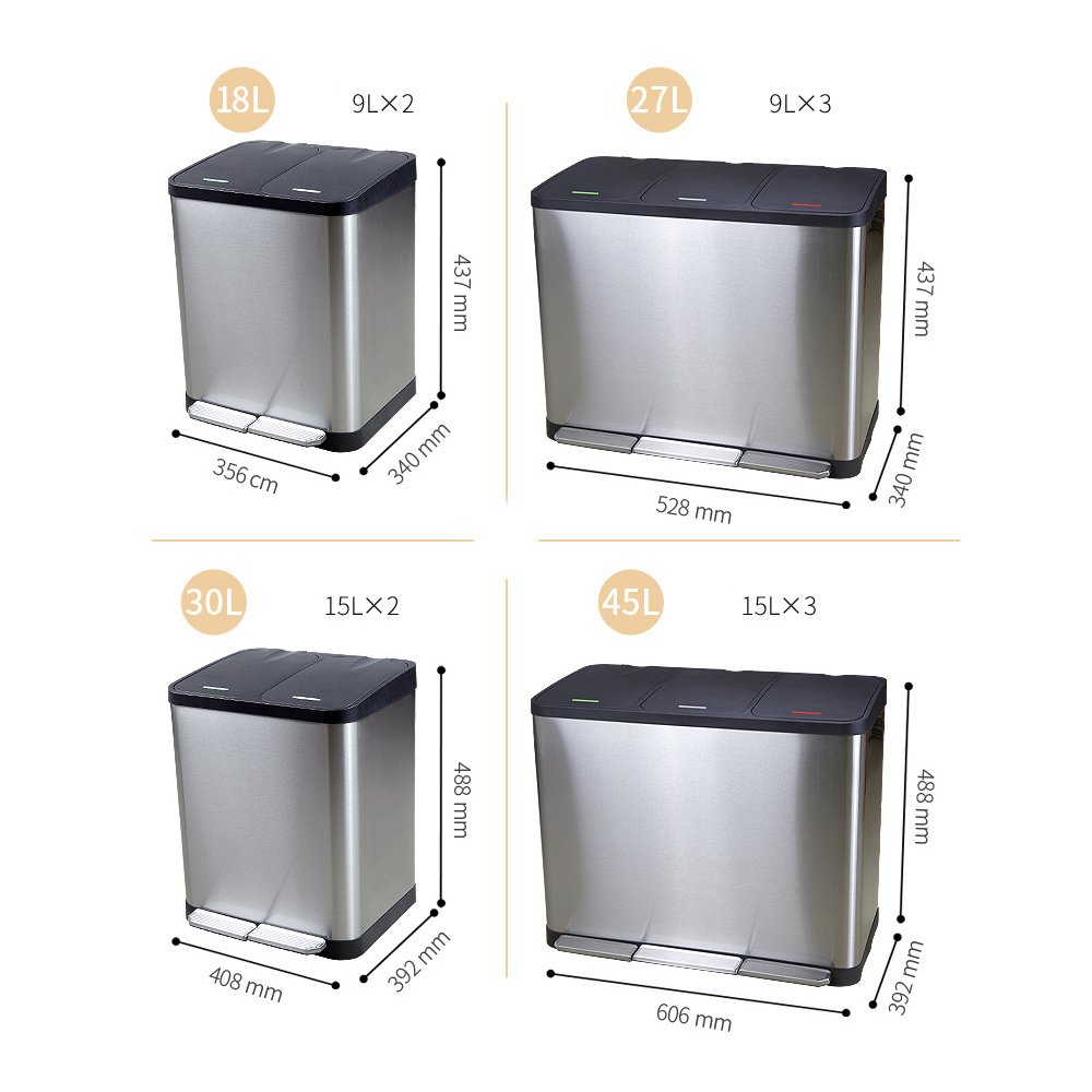 Waste Sorting Bin Bathroom Hardware Accessories