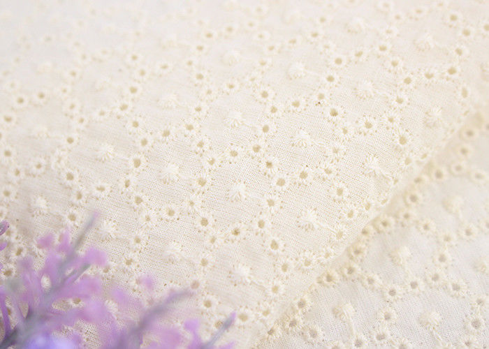 Soft Feeling Cotton Eyelet Lace Fabric By The Yard For Home Decor Products