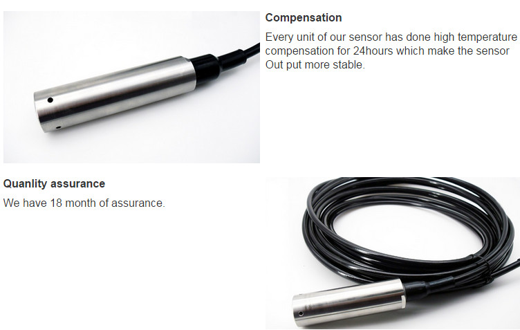 Explosion Proof Submersible Pressure Transducer For Hot Spring With CE Certificate