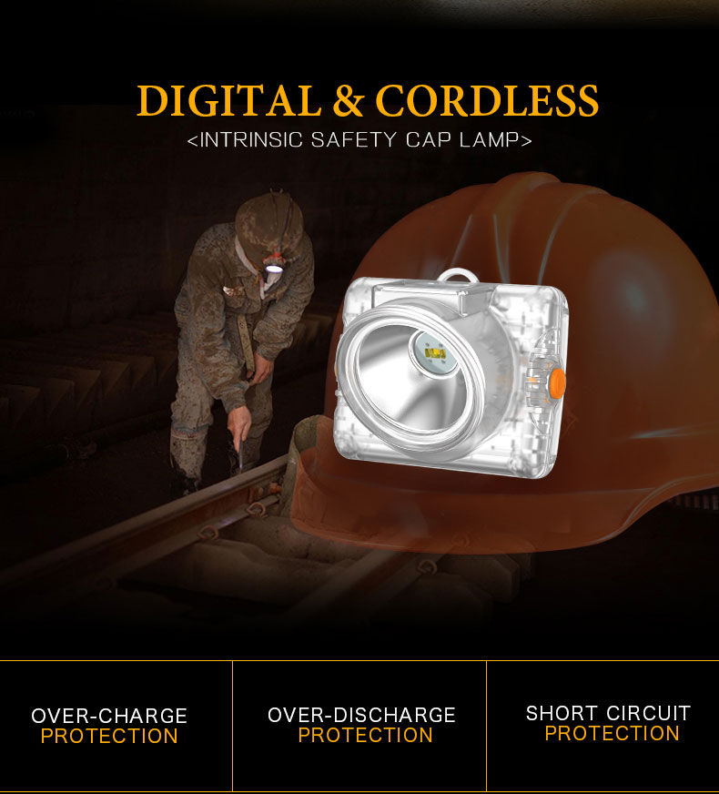 led cordless miners lamp/mining cap lamp/wireless mining light/safety helmet light/mining headlamp