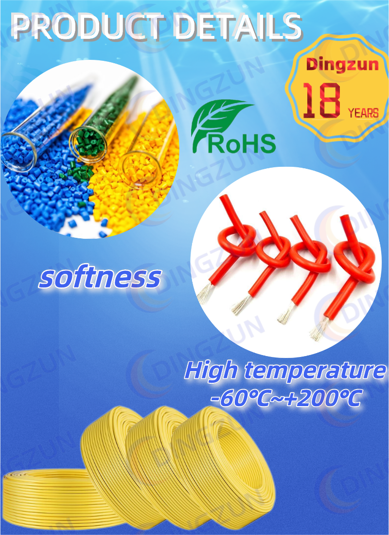 HEAT 180 Solid Stranded High Temp Silicone Cable Copper / Tinned Copper