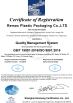 Remax Plastic Packaging Co., Ltd. Certifications