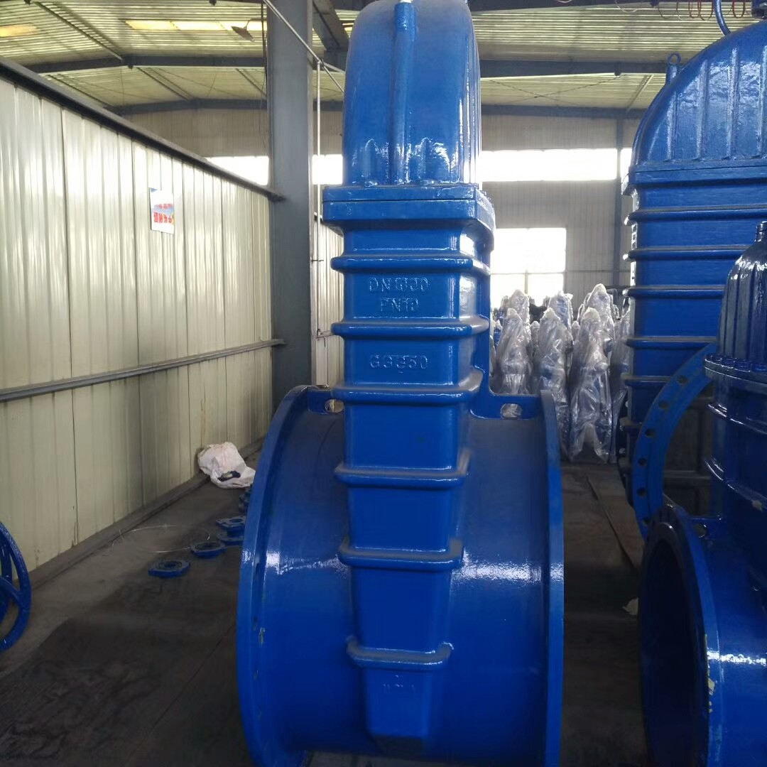 DI WCB Stainless Steel DIN F4 F5 Resilient Seated non-rising Stem Gate Valve pn16 DN800 900