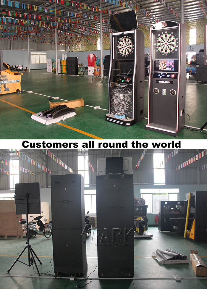 Indoor Coin Operated Electronic Dart Machine With Automatic Calculation coin amusement game machine