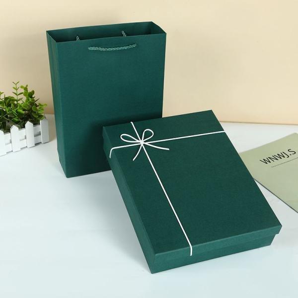 Shoes And Apparel Gift Boxes Packaging Solid Color Rigid Cardboard Lid and Base