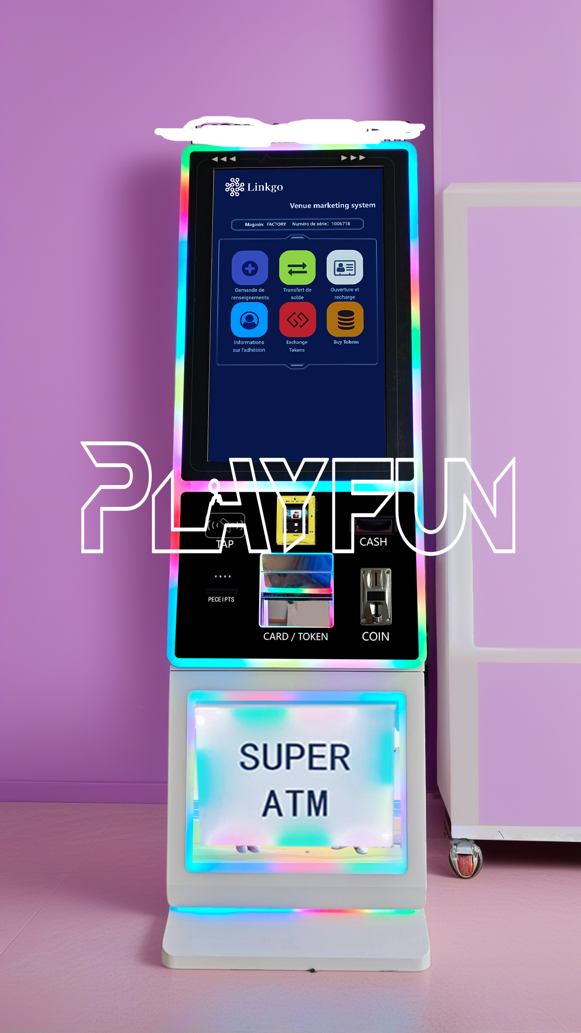 Arcade Center Amusement Park Management System Vip Card Self-Service Kiosk Vending Machine