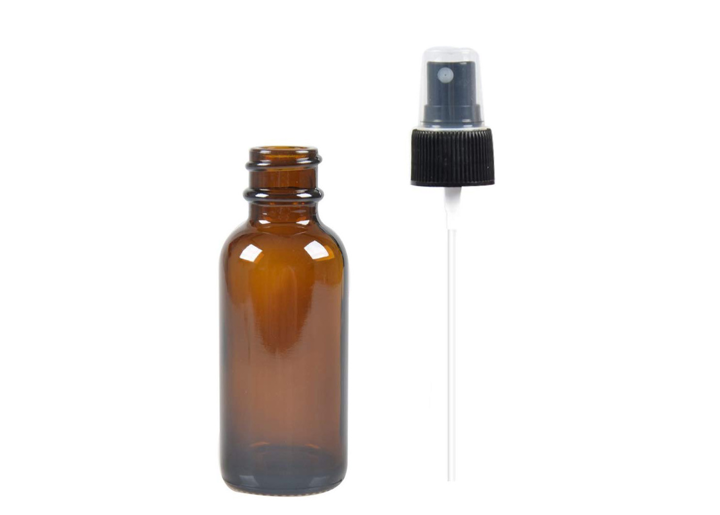 Amber PET Cosmetic Spray Bottles Smooth Surface Skin Care Water Packing