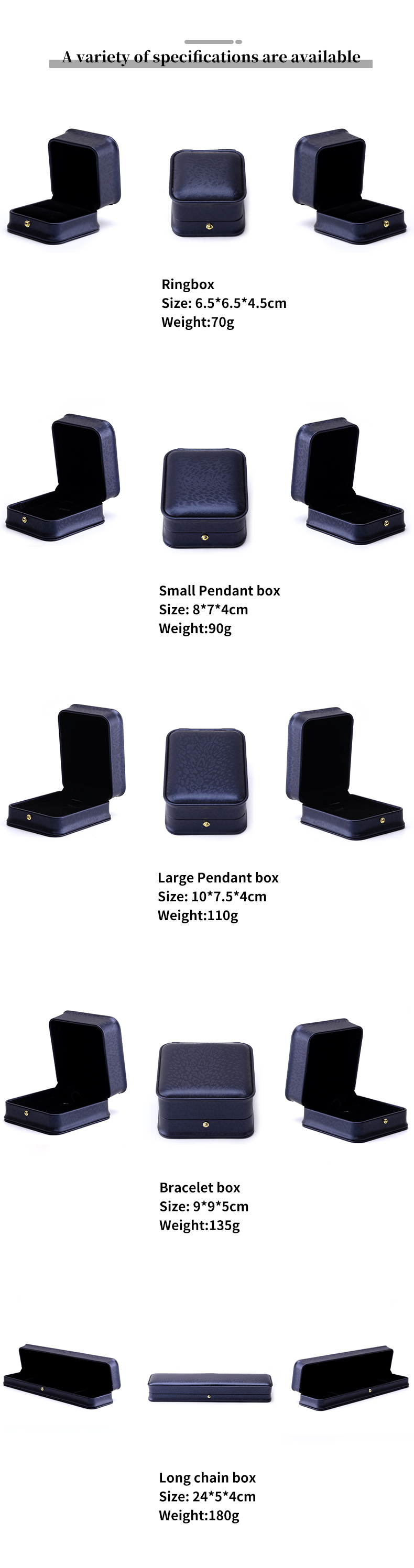 Dark Purple Round-Corner PU Leather Jewelry Box Packaging for Luxury Storage