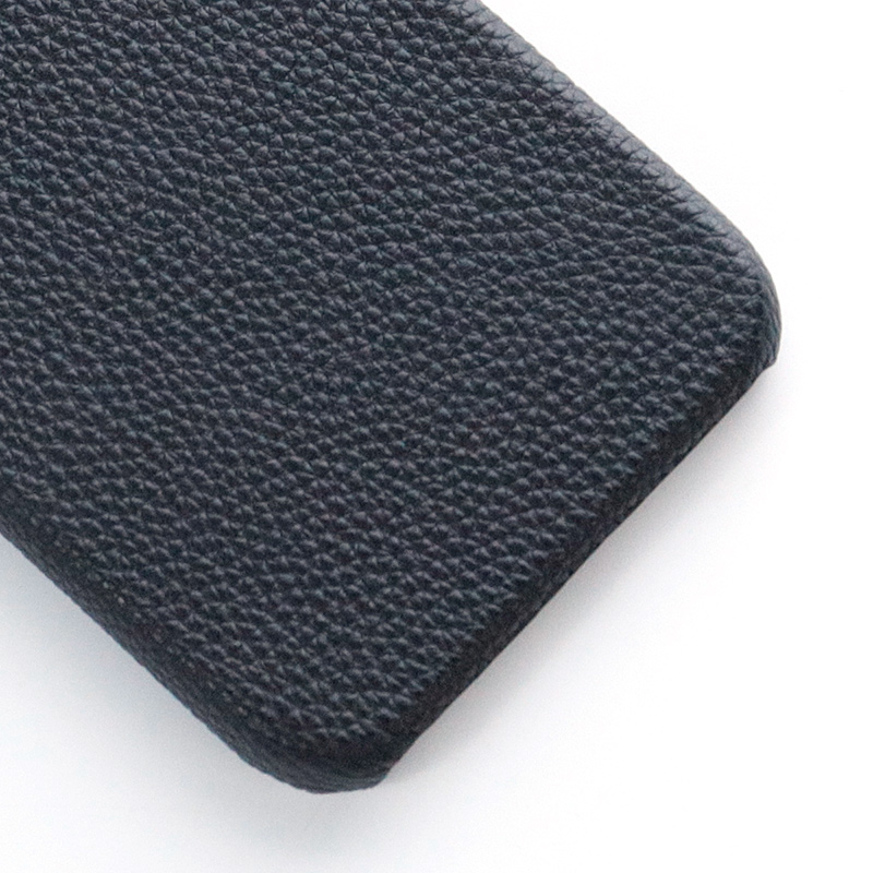 Customize Pebble Genuine Leather Cover for iPhone 13 14 Protecting Camera Phone Case