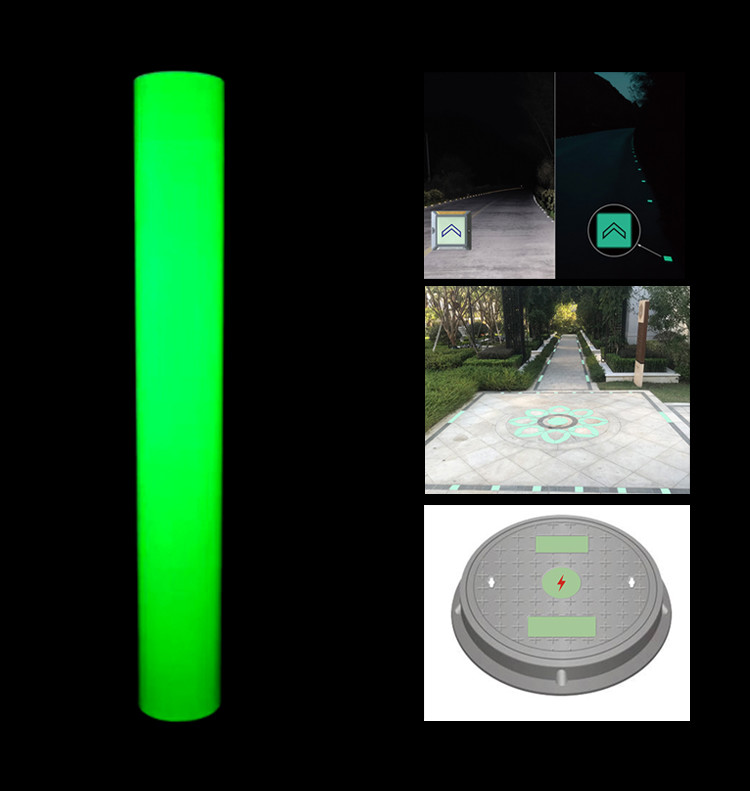 Night Fluorescent Luminous Vinyl Printable Glow In The Dark Vinyl Film