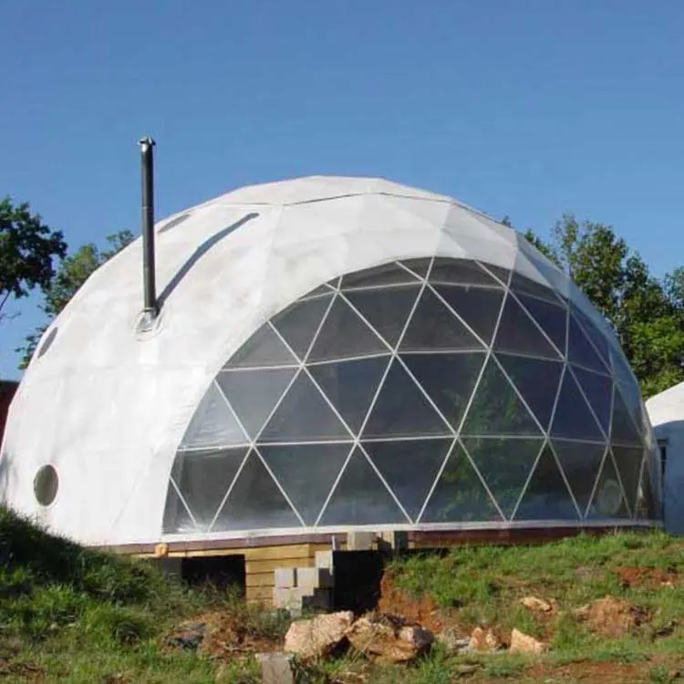 Luxury Inflatable Dome Tent Decoration Transparent Warm Glass Dome Tent