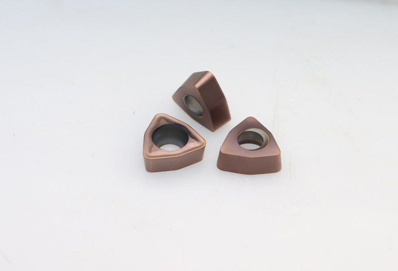 China Tungsten Carbide Tool Inserts , Triangle Indexable Cutting Tools WCMX050208FN on sale