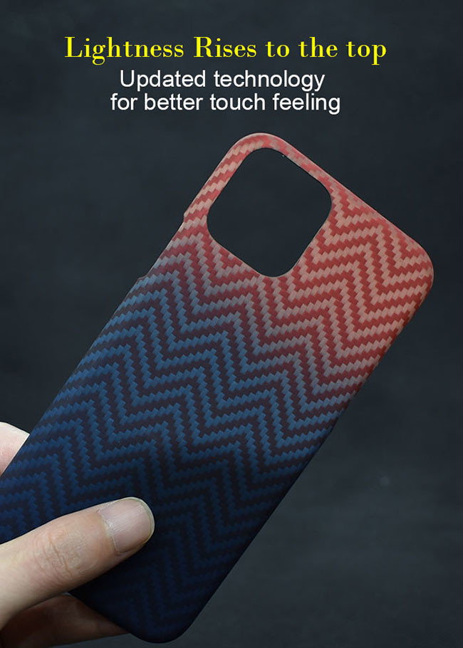 Customized Color iPhone Aramid Case For iPhone 11 Pro Max iPhone Carbon Case