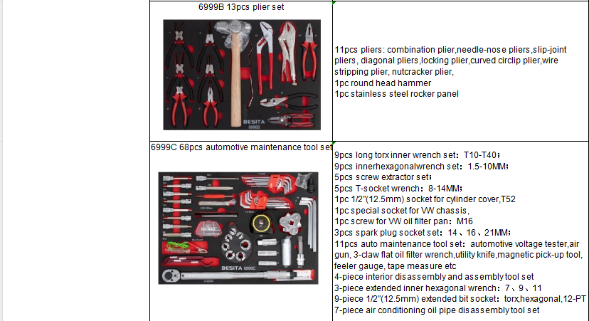 365pcs Tool Set Trolley 7 Drawer Trolley Movable For Garage Space Saving