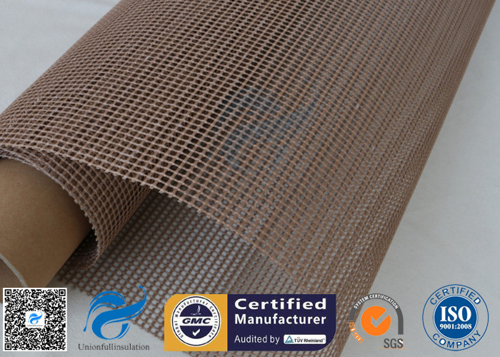 PTFE Coated Fiberglass Mesh Fabric 4X4MM Conveyor Belt 260℃ Heat Resistant