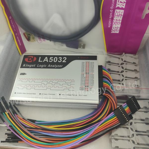 Kingst LA5032 USB Logic Analyzer 500M Max Sample Rate 32 Channels 10B Samples MCU ARM FPGA