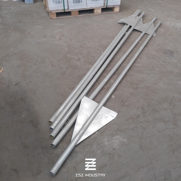 Hot Dipped Galvanized Fence Post with Wings 40mm x 2900mm