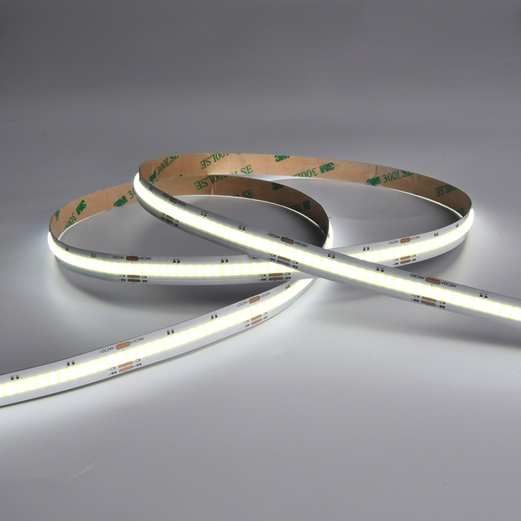 COB CCT 640 LEDs Light Strip High Density Flexible FOB For Cabinet Bookcase Counter Bedroom