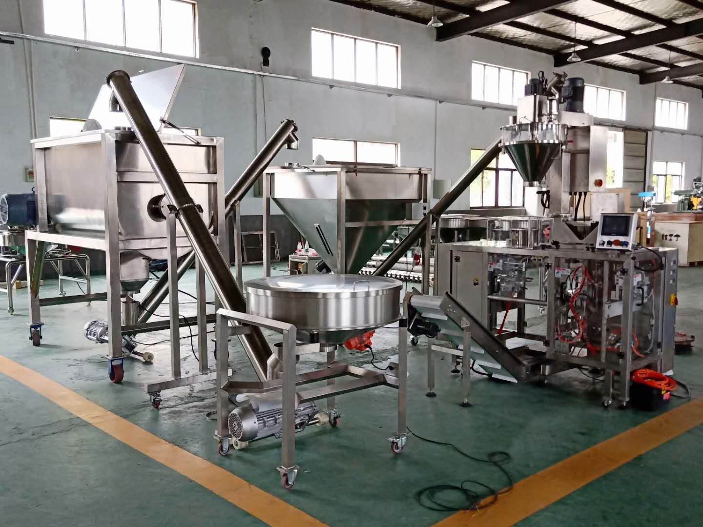 Milk Horizontal Pouch Packing Machine , Zipper Pouch Packing Machine CE Certificated