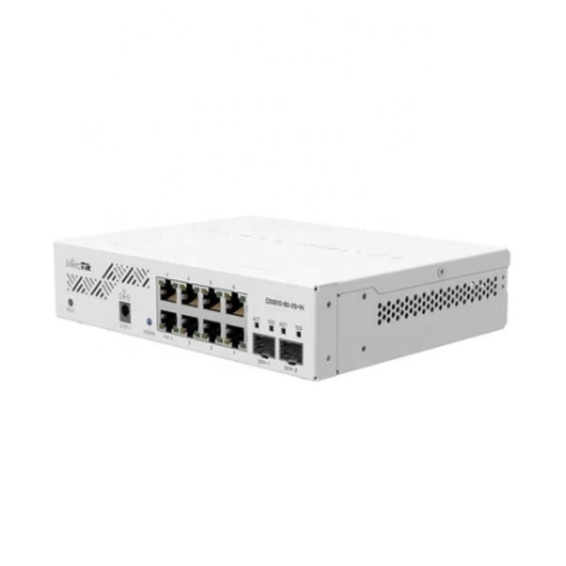 MIK-RO-TIK CSS610-8G-2S-IN SWITCH Eight 1G Ethernet Ports And Two SFP+ Ports For 10G Fiber Connectivity